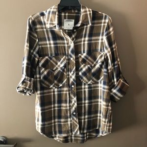 Zara olive flannel